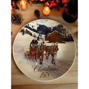 Smucker’s Strawberry Lane 1978 Christmas Plate David Coolidge Collectible